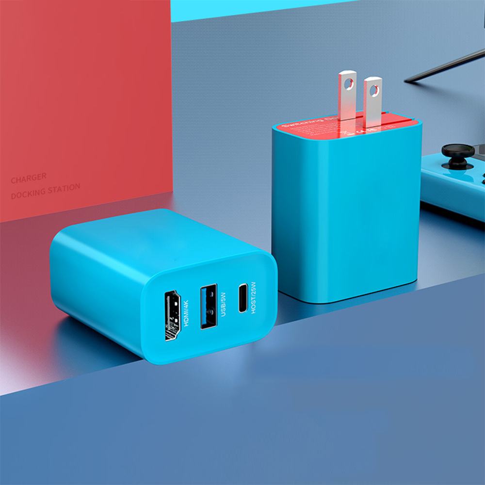 Cheap Portable Switch Dock Charger Gallium Gan Charging Head Extended Screen 4K HD PD Converter