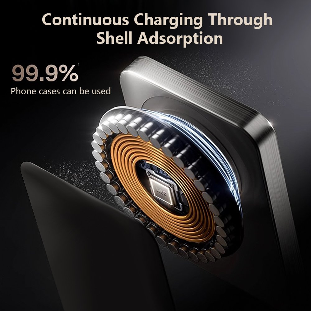2024 High Quality Promotion Gifts Wireless Power bank Magnetic Ultra Slim Power Bank 5000mAh 20W Fast Charging Aluminium alloy