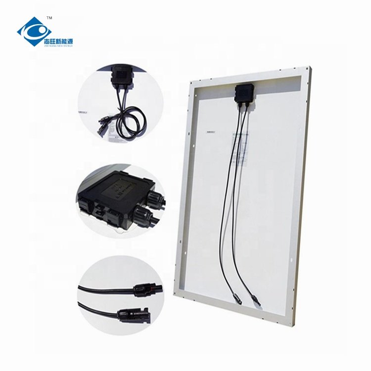 200W Glass Laminated Solar Panel ZW-200W-36VM Mini Portable Solar Panels Charger 36V Mono Transparent Glass Solar Panel