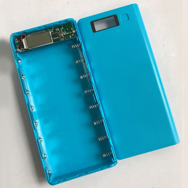 Hot sell Quick Charging 65w Power Bank 8x 18650 DIY Power Bank Case Box power bank case without battery /