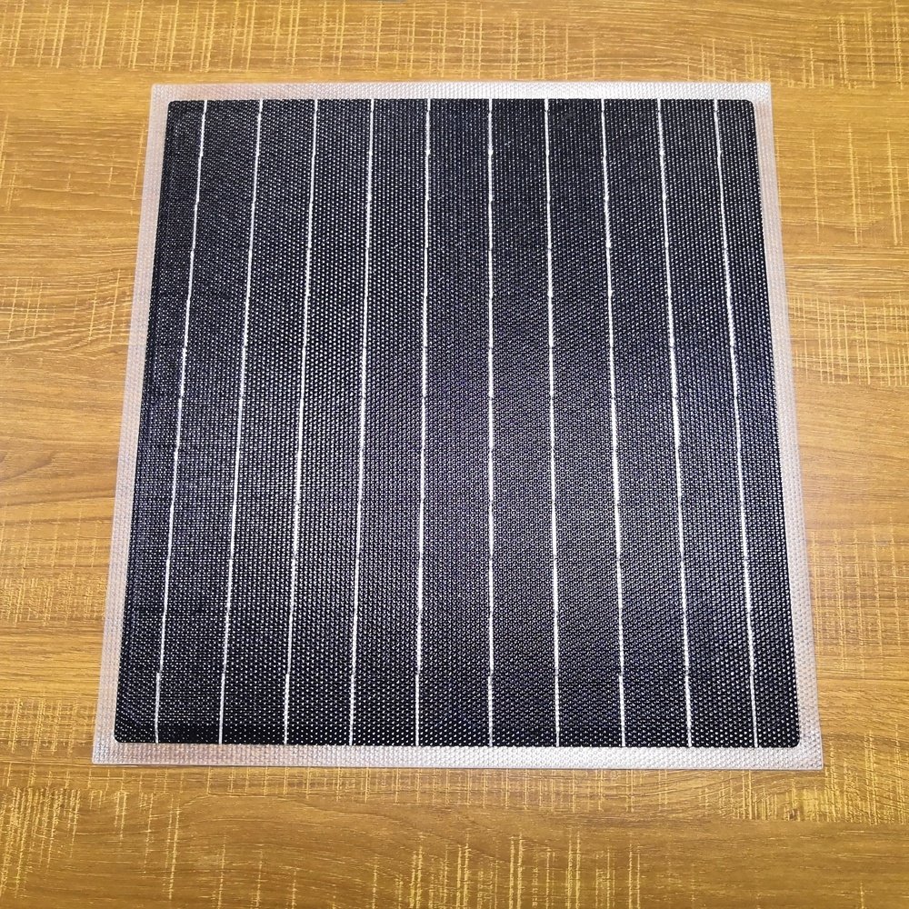 Semi flexible ETFE solar panels for solar chargers