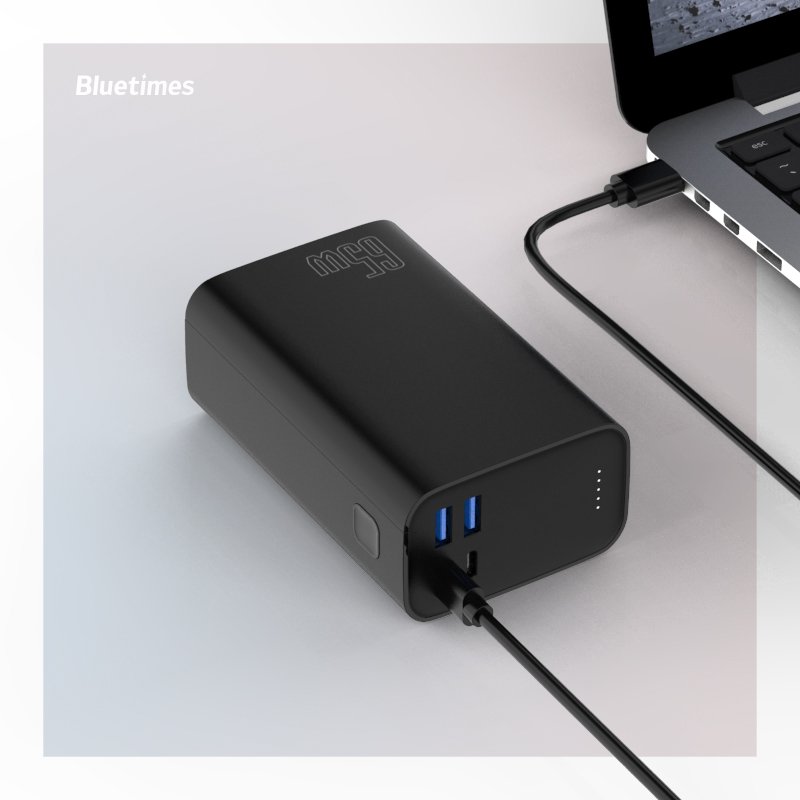 Buletimes Hot Selling 65W 30000mAh Fast Charging Power Bank for Laptop 22.5W Output Power Bank