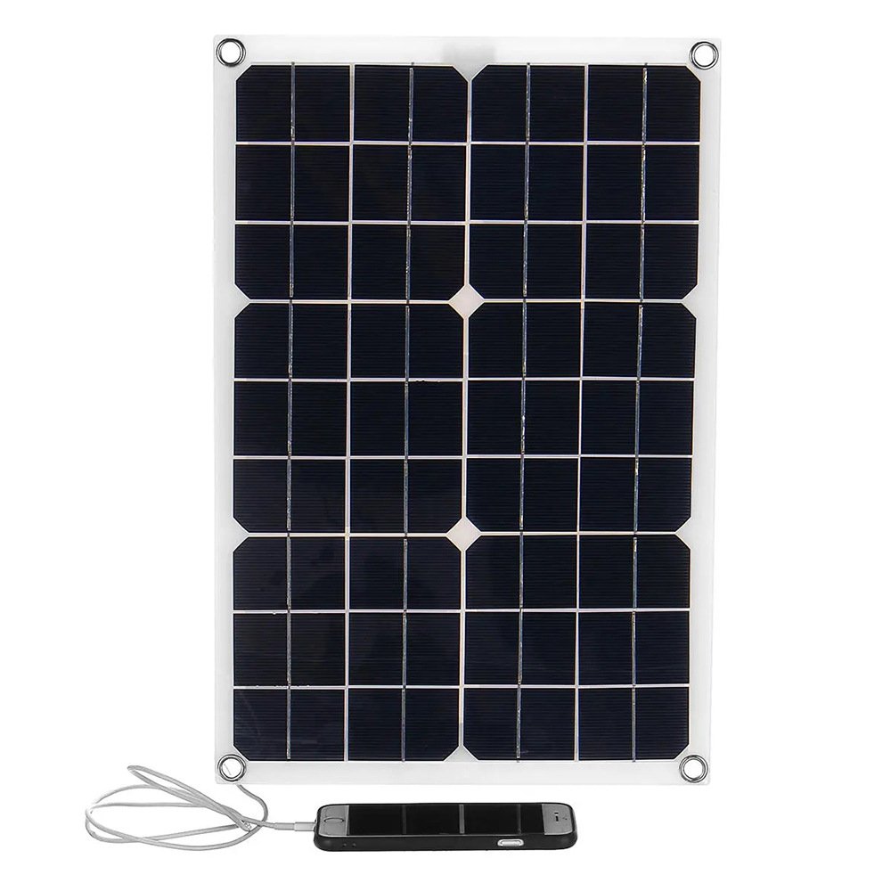 12V 20W Mini Monochrystalline Single and Dual USB DC Car Room Car Boat Outdoor Fishing Portable Solar Battery Charger Panel