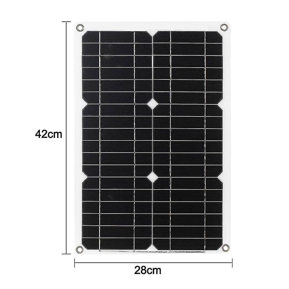 12V 20W Mini Monochrystalline Single and Dual USB DC Car Room Car Boat Outdoor Fishing Portable Solar Battery Charger Panel