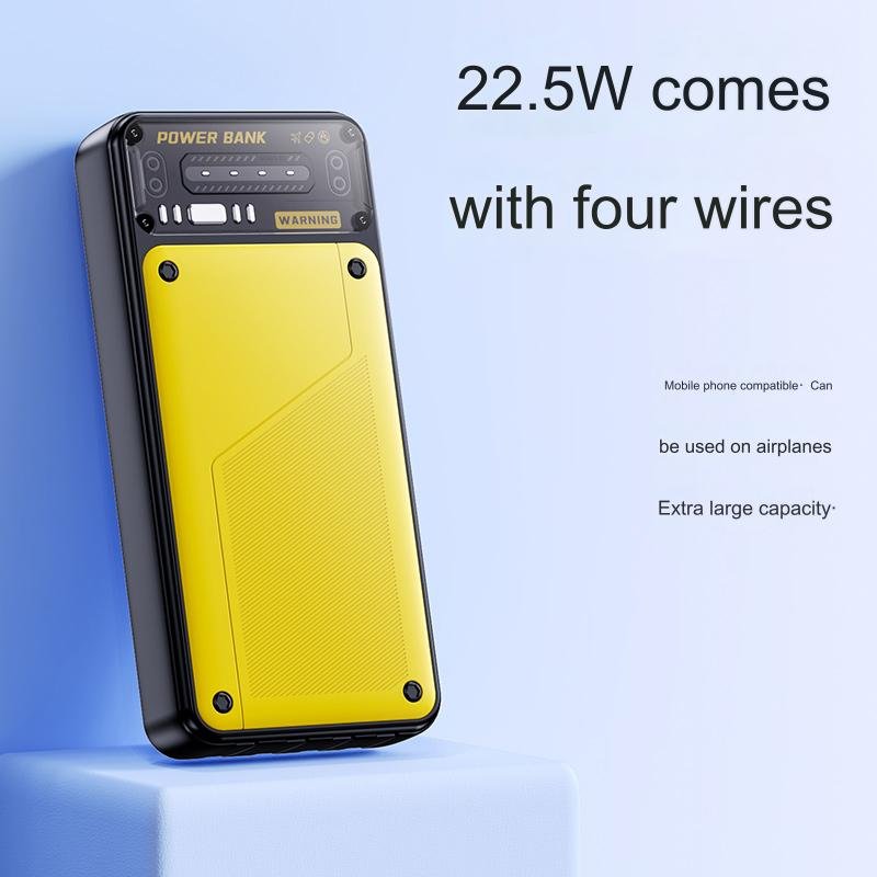 HDL ultra slim 20000mah power bank transparent portable mobile charger power banks high capacity Powerbank for iphone