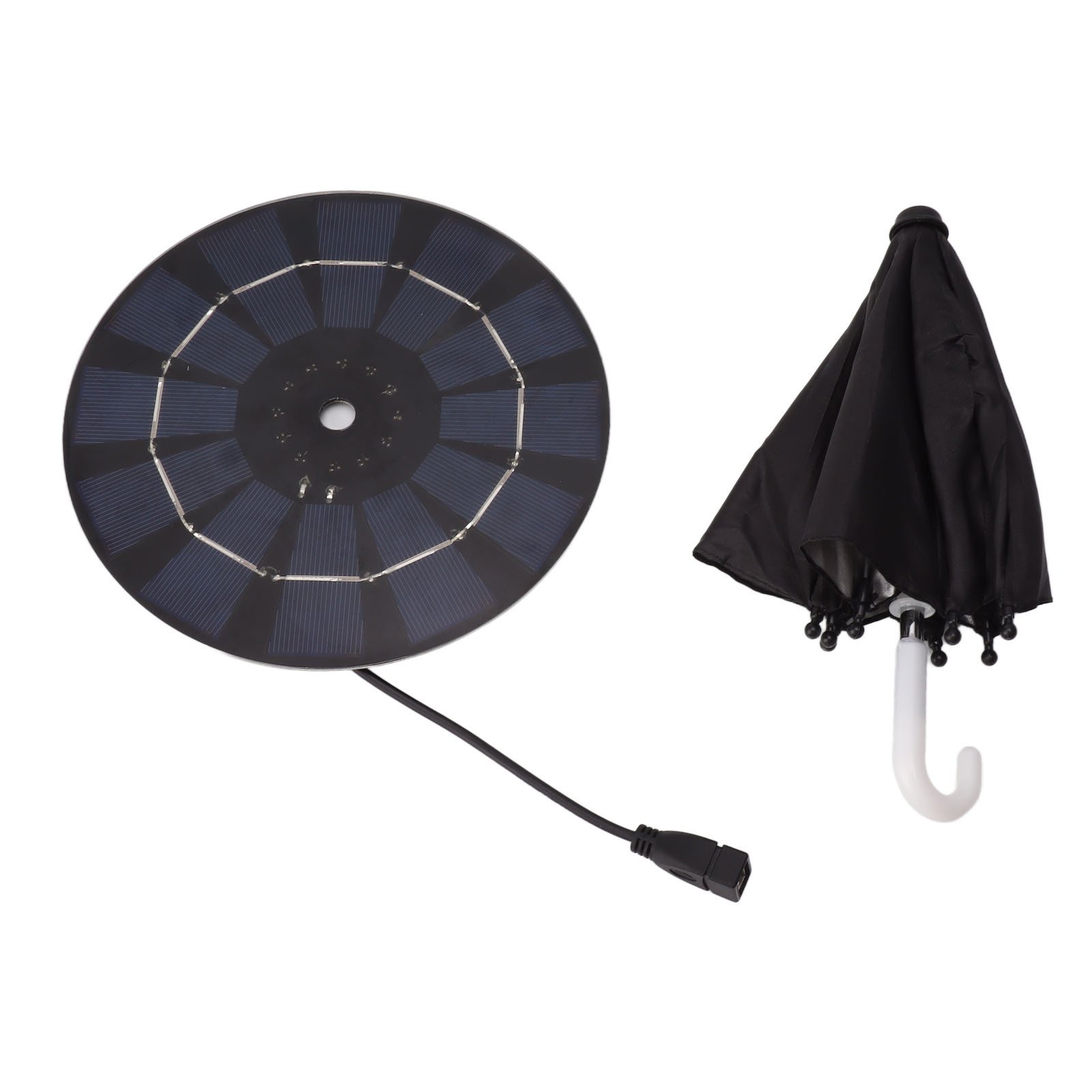 China Factory Price Solar Power Umbrella New Product USB Solar Umbrella Mini Cell Phone Sunshade with Small Solar Panel