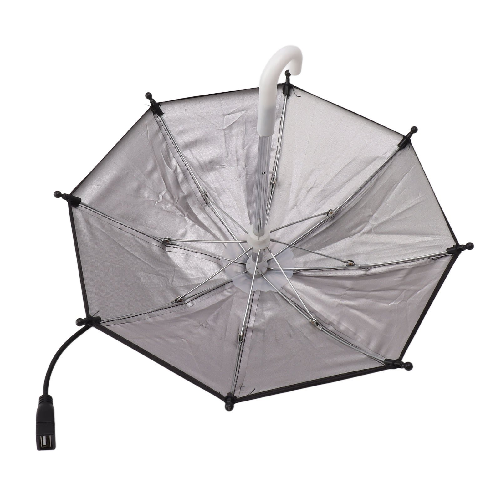 China Factory Price Solar Power Umbrella New Product USB Solar Umbrella Mini Cell Phone Sunshade with Small Solar Panel