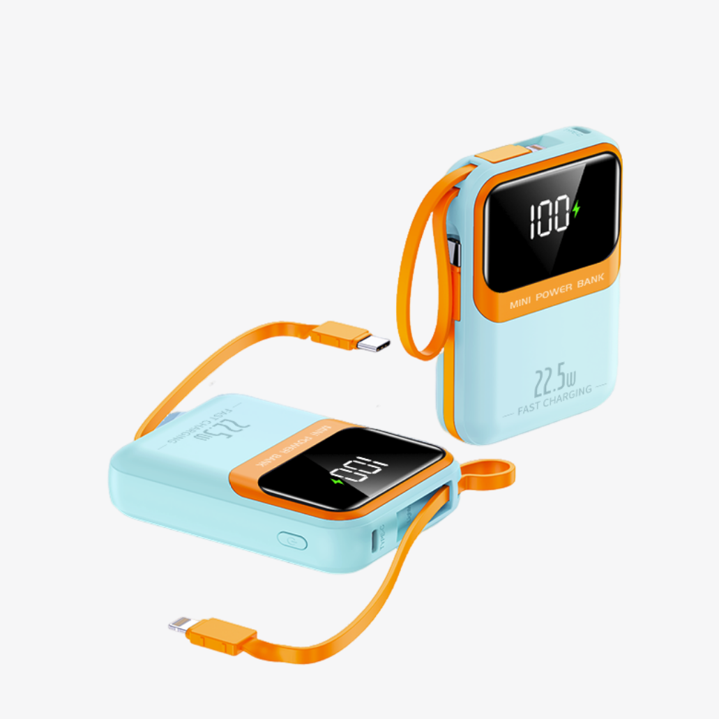 Charging bank wholesale small portable line 10000 mAh power Bank mini large capacity custom logo mobile power supply