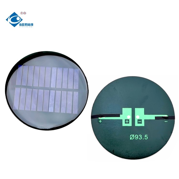 Epoxy Resin Solar Panel 0.5W Supplier Reliable Solar Panel Charger ZW-Dia93.5 High-efficiency Solar Panels 5.5V