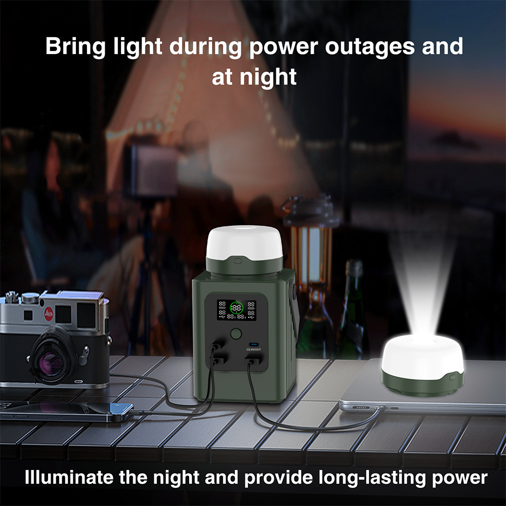 36000mAh portable power bank led flashlight desk lamp mobile phone charger USB Type C input output indoor outdoor emergency use