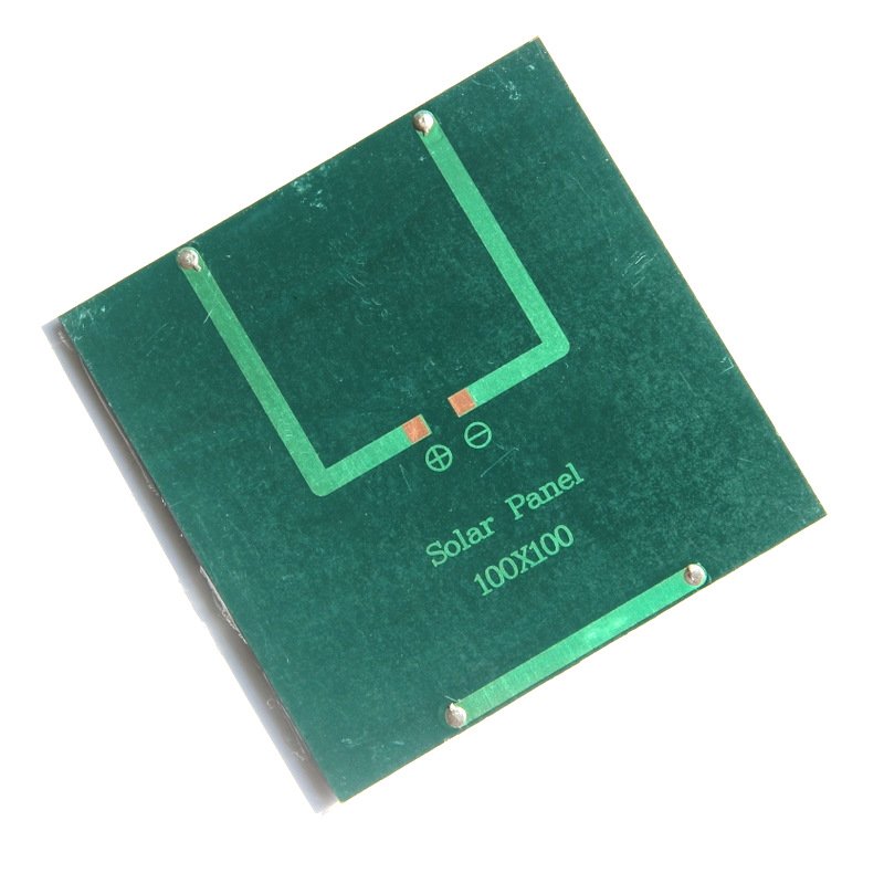 Wholesale Custom 1.2W Mini Small Size Solar Panel 12V Battery Charger 100mm x 100mm Solar Cells