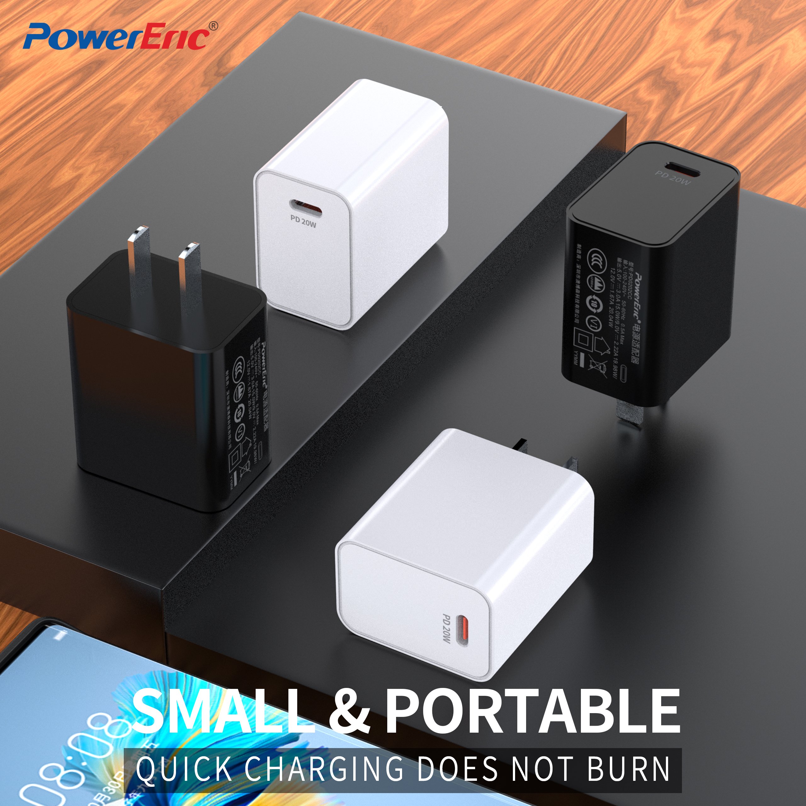 US EU AU UK plug 30W A+C PD Fast Charger