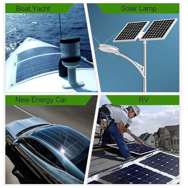 DGsunlight 50w 3.2mm Glass lamination Solar panel Module for led light with charger