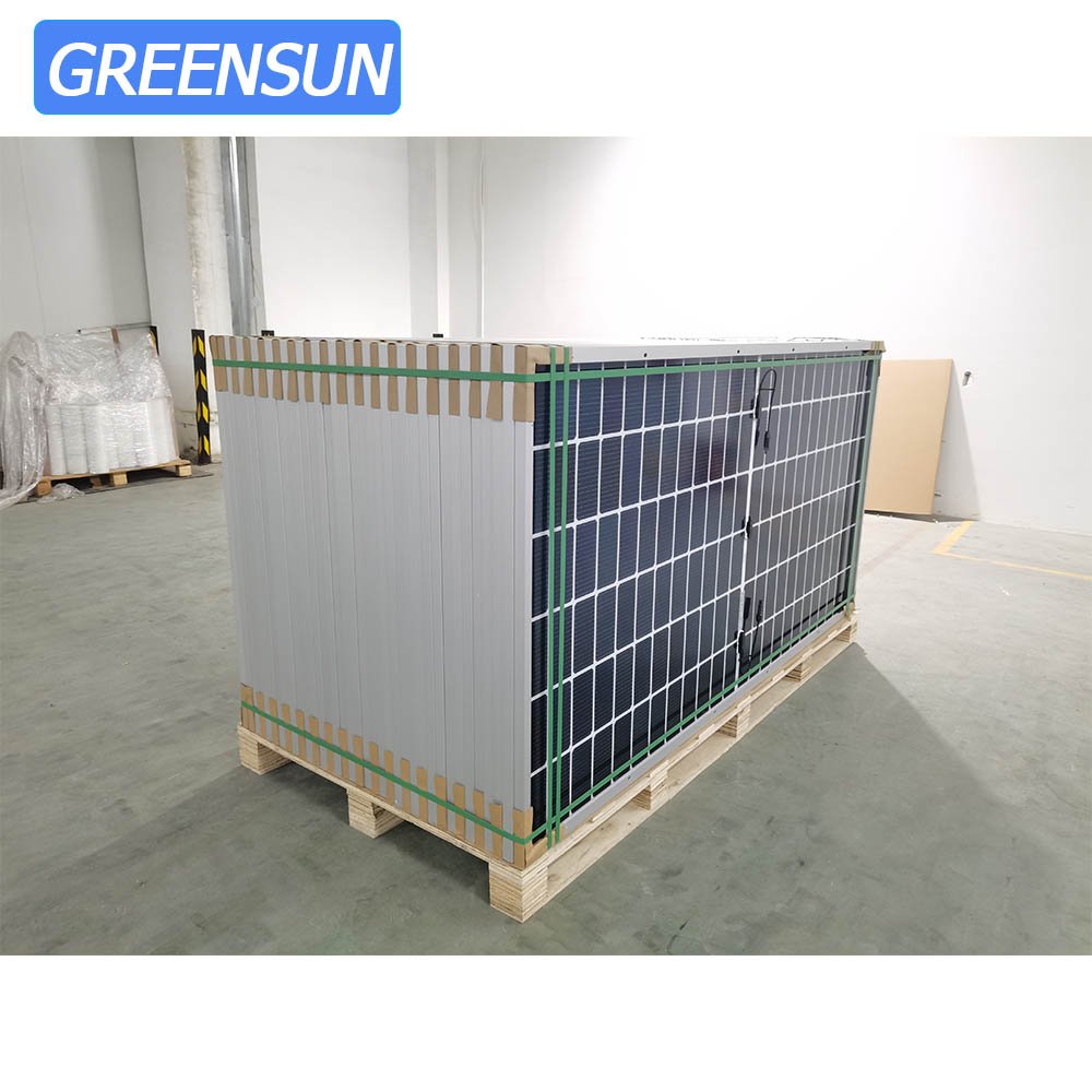Greensun power solar panels factory 610w 615w 620w 625w 630w 635w N type Topcon bifacial with battery and inverter