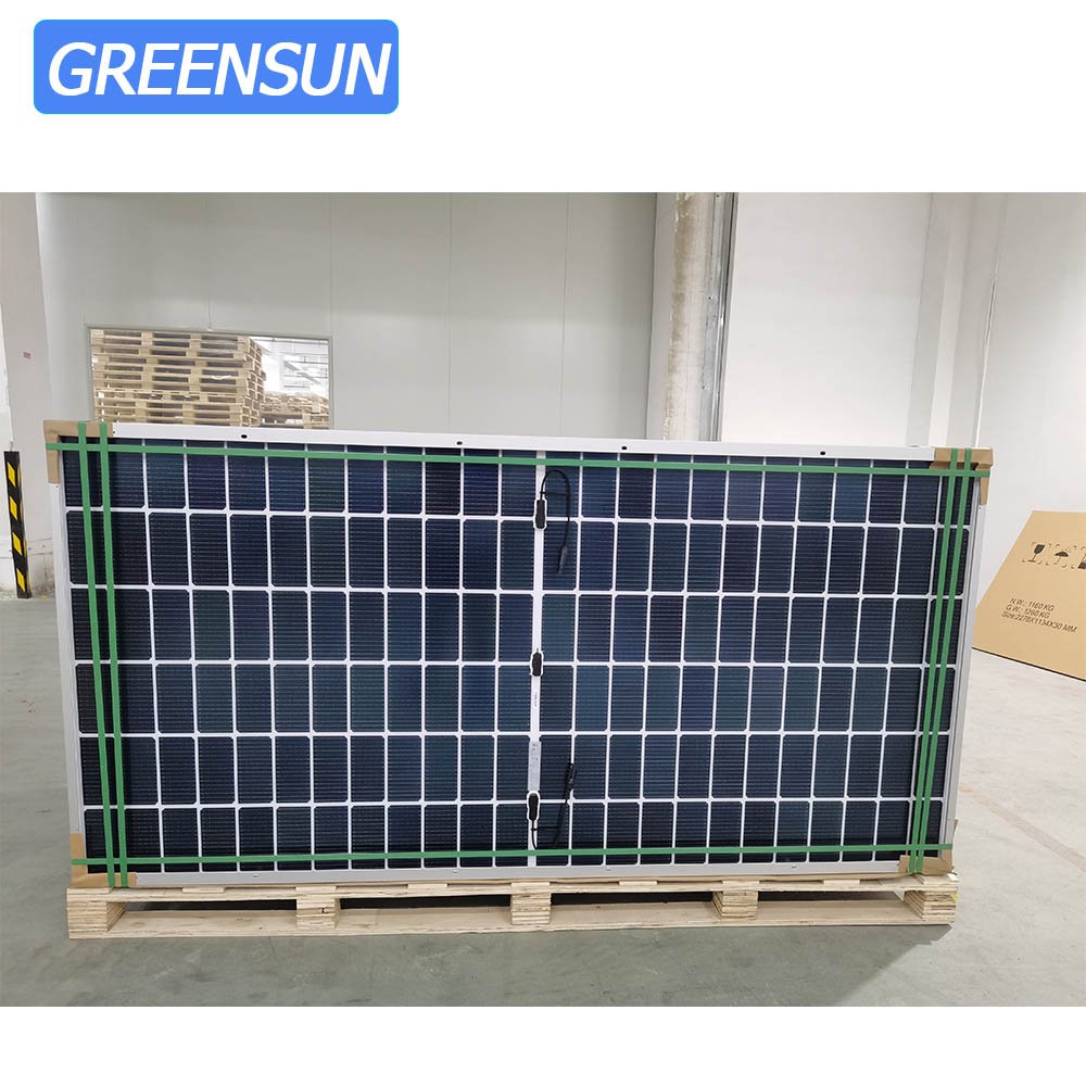 Greensun power solar panels factory 610w 615w 620w 625w 630w 635w N type Topcon bifacial with battery and inverter