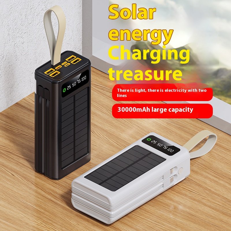 solar Power Banks High Quality Portable Solar Panel Charger 50000mah Waterproof Solar Power Bank 30000mah