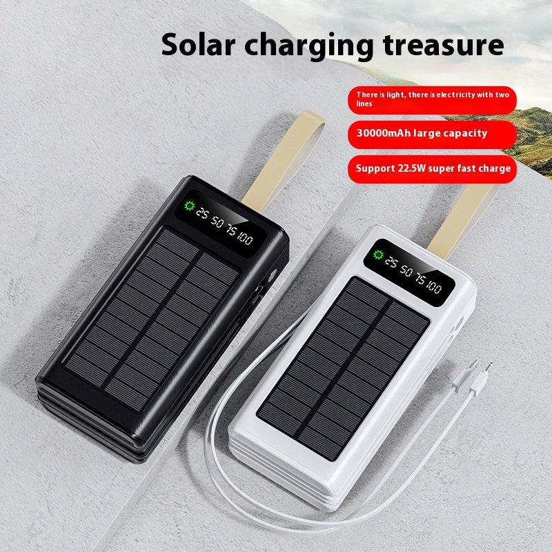 solar Power Banks High Quality Portable Solar Panel Charger 50000mah Waterproof Solar Power Bank 30000mah