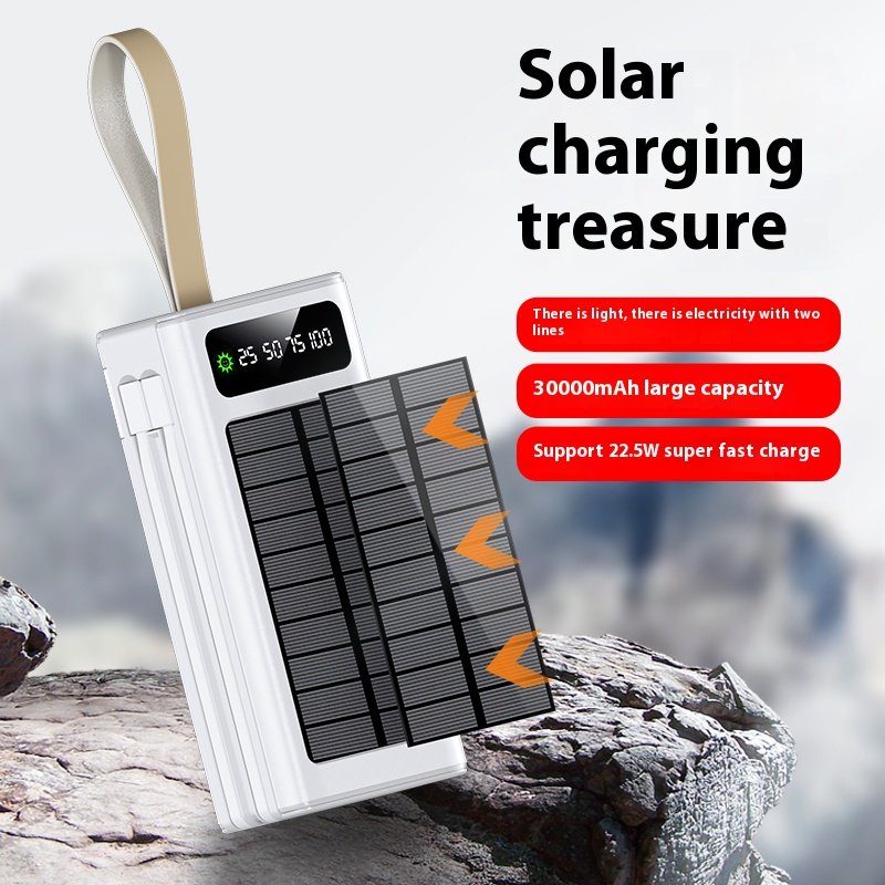 solar Power Banks High Quality Portable Solar Panel Charger 50000mah Waterproof Solar Power Bank 30000mah