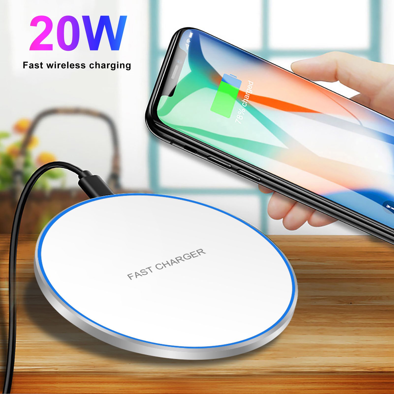 2023 Hot-sell New Modern Wireless easy fast chargfor Office Car Bar table wireless charging for phone Magnetic wireless charger