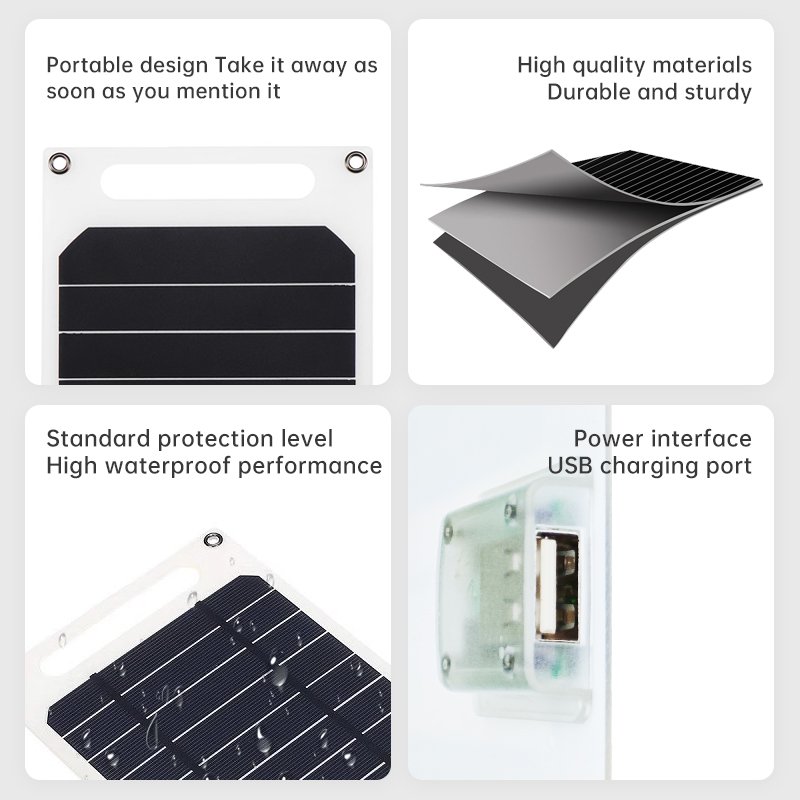 Mini solar panels 10 watt solar panel 10W PERC mono solar panel USB Mobile Phone For Outdoor