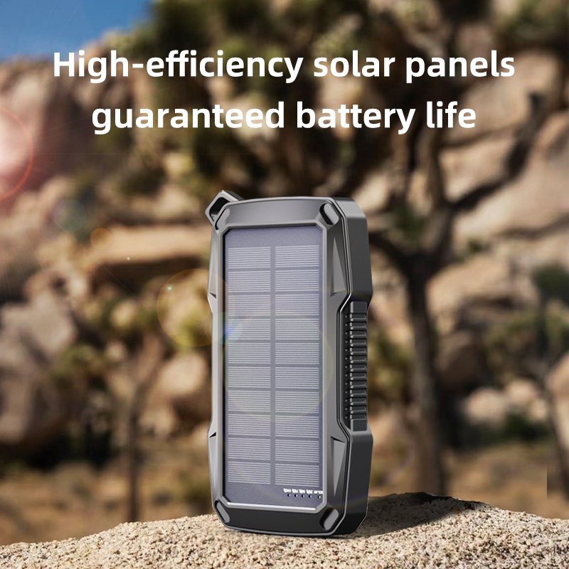 Portable Solar LED Camping Light 10000mAh Charger with Sensitive Motion Sensor Ideal for Camping BBQ and Parties