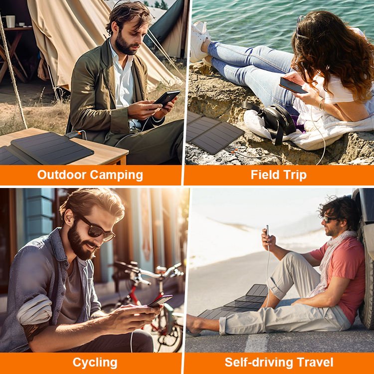 Glory Solar Mono Crystalline 56w Solar Charger USB Port Portable Folding Solar Panels Charging Phone Laptop for Customize Gifts