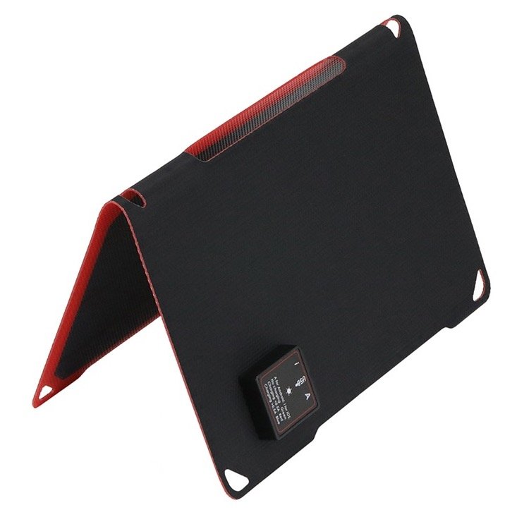 Foldable Solar Panel with Water Resistant SunPower Mono-Crystalline Battery Charger for outdoor use