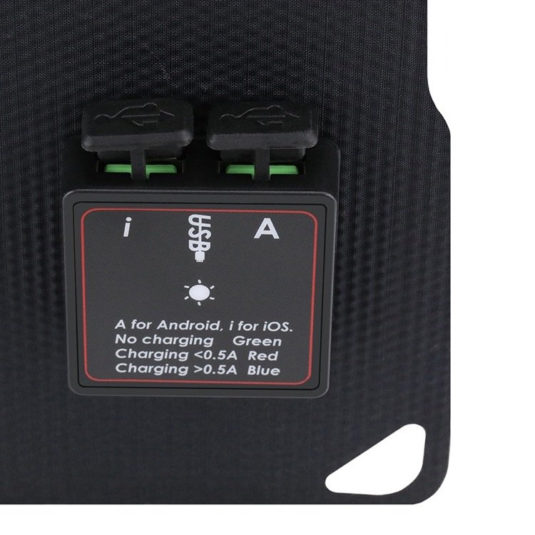 Foldable Solar Panel with Water Resistant SunPower Mono-Crystalline Battery Charger for outdoor use