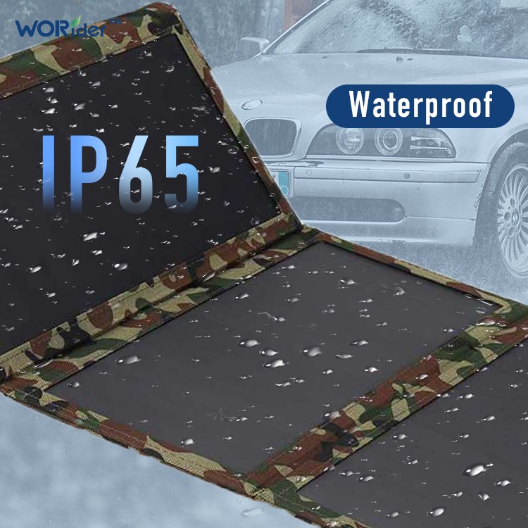 Outdoor lightweight 24w 30w folding foldable solar charger portable solar panel
