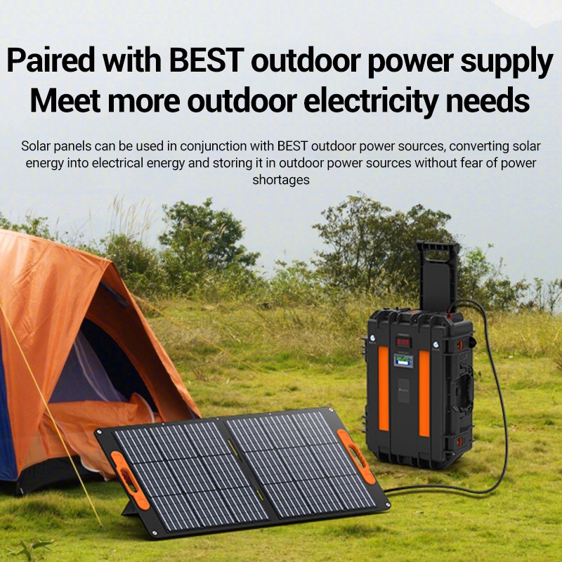 2024 hot sale waterproof 100w solar panel portable collapsible solar panel