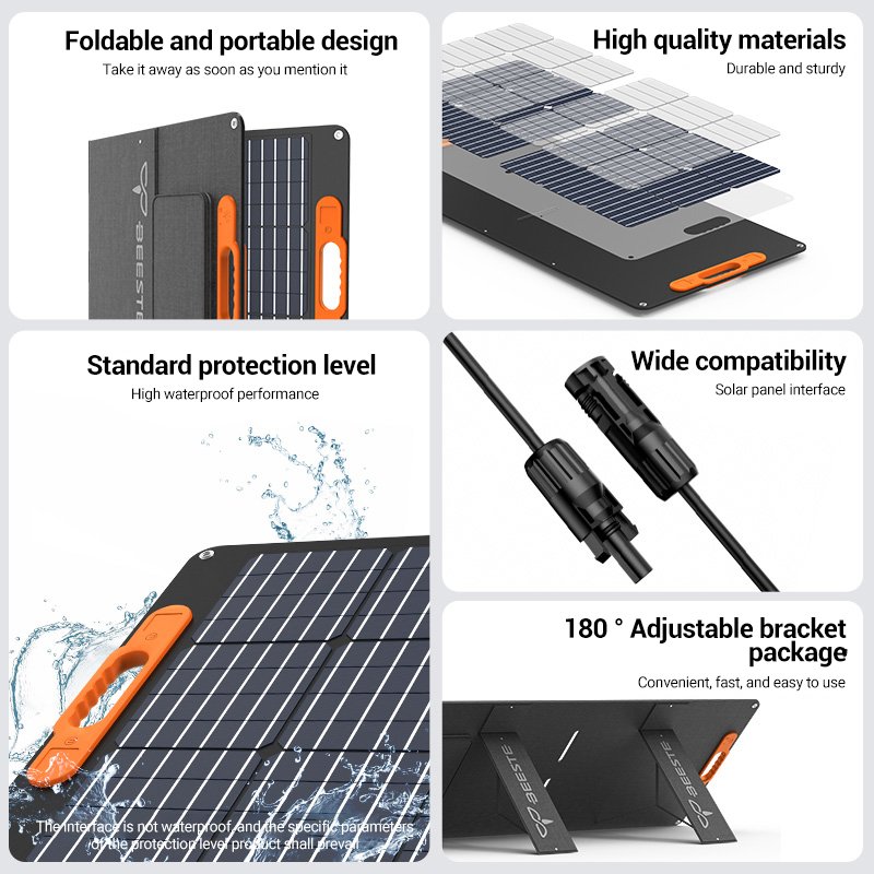 2024 hot sale waterproof 100w solar panel portable collapsible solar panel