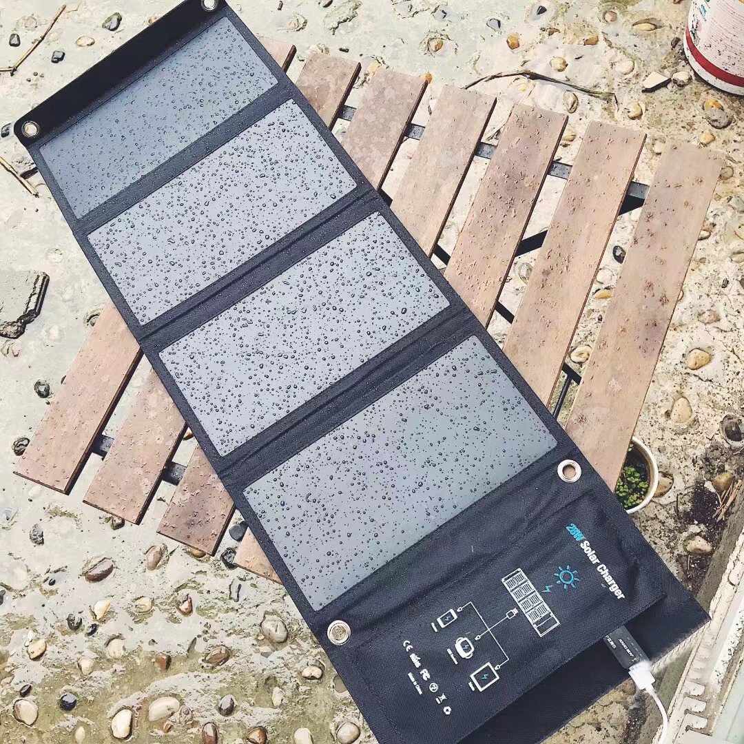 Best Price Portable Sunpower 28w Solar Panel Foldable Folding camping 28w Dual Usb 5v Charger For Charging Smartphones