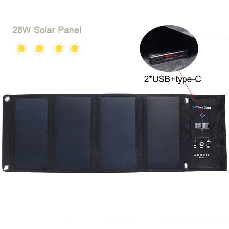 Best Price Portable Sunpower 28w Solar Panel Foldable Folding camping 28w Dual Usb 5v Charger For Charging Smartphones