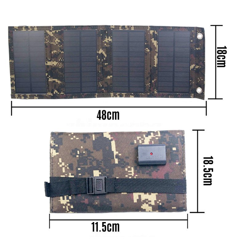 20W Portable solar panel foldable 10W USB charger DC port Monocrystalline Silicon waterproof and camping handybrite solar panel