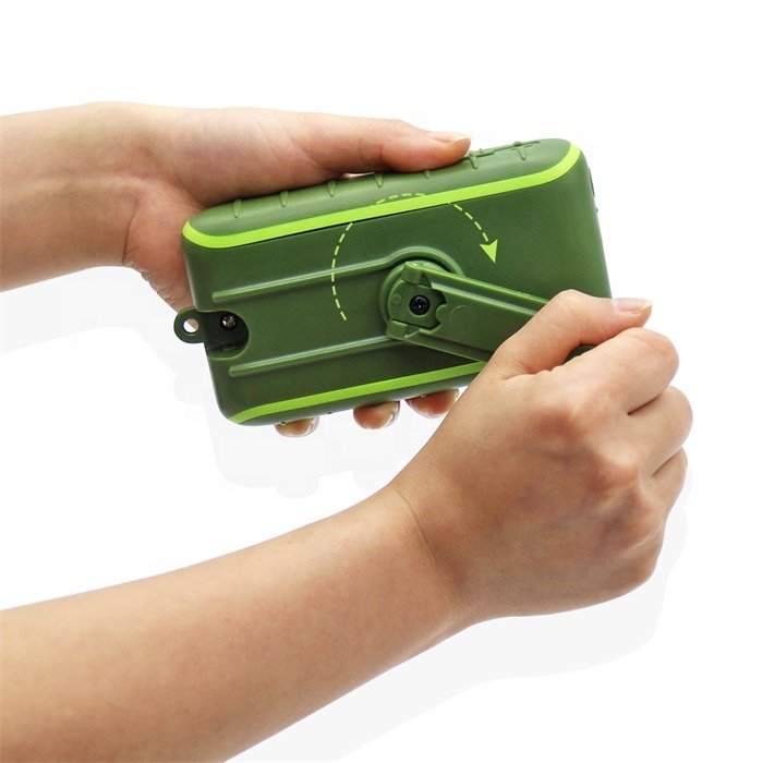 Electronics Phone Accessories New Dynamo Phone Charger Hand Crank Generator Solar Power Bank for Mobile Phone
