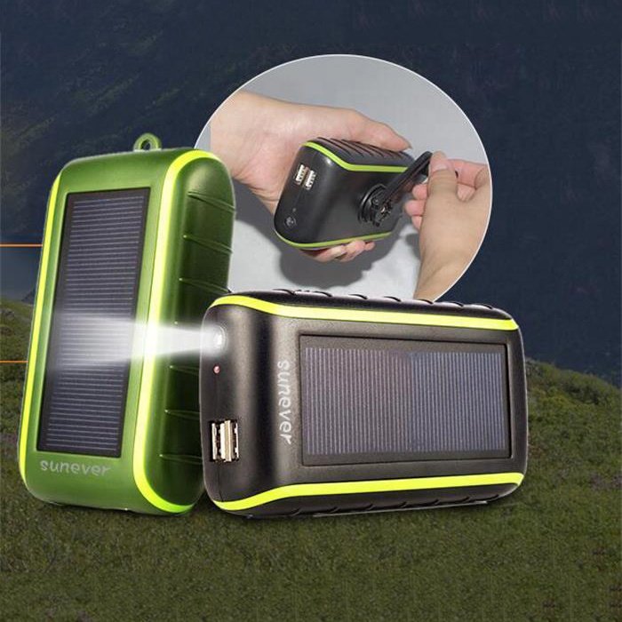 Electronics Phone Accessories New Dynamo Phone Charger Hand Crank Generator Solar Power Bank for Mobile Phone