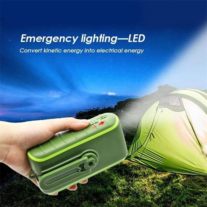 Electronics Phone Accessories New Dynamo Phone Charger Hand Crank Generator Solar Power Bank for Mobile Phone