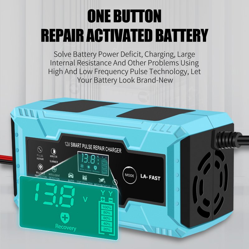 Universal Fast Charging 12V 6A 7A 8A 10A 110V 120V 220V 240V 260V Lead Acid Battery Charger