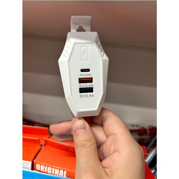 New coming DC charger universal DC to ac mobile phone charger 5v3000mah usb output DC clip charger with Type-c micro-c interface