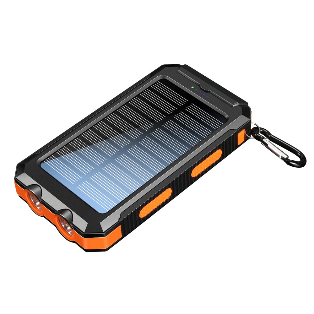 New Technology Products 2024 USB Charger 20100mAh LED Flashlight Waterproof Compass Portable 10000mAh Ultra Thin Solar Powerbank