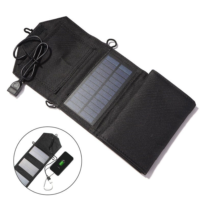 Portable 10.5 Watt Foldable Solar PV Module for Camping and Outdoor Mobile Phone Power Battery Solar Panels