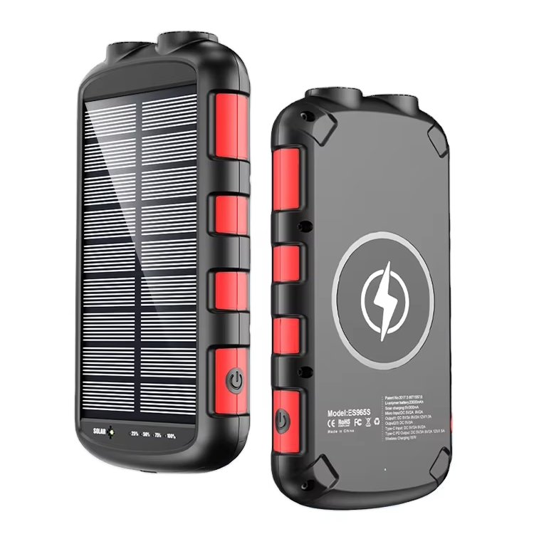 20000Mah Multi-Purpose Portable Powerful Solar Charger Power Bank For Mobile Phone LED Flashlight Power Bank