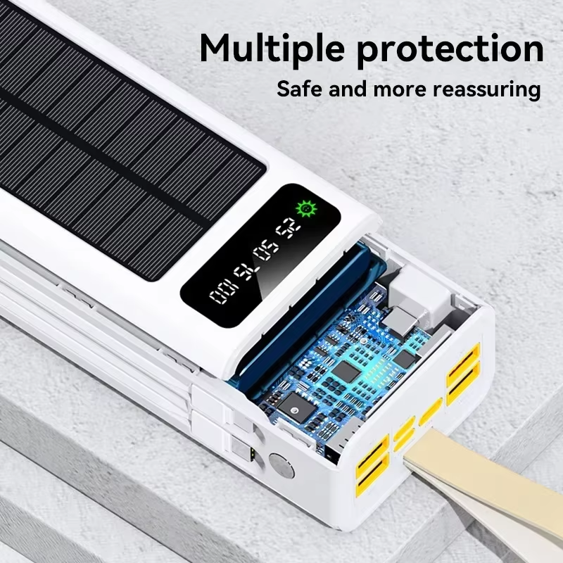 Real capacity 50000mah large battery power bank portable mobile solar storage Emergency phone power bank for hua wei xiao mi