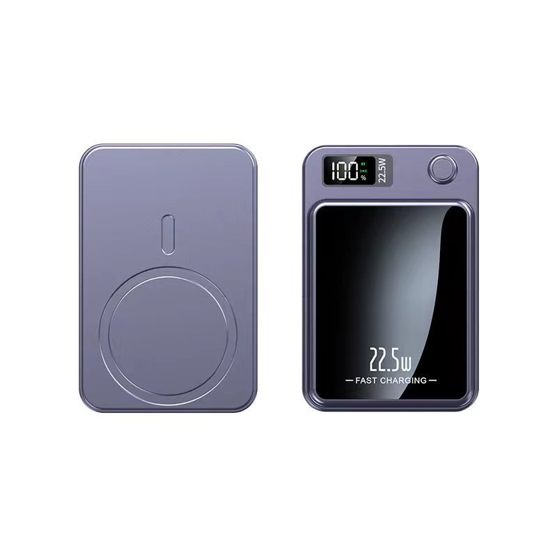 10000mAh Ultrathin magnetic PD22.5W super fast charge with LED display and Wireless Charge power Bank
