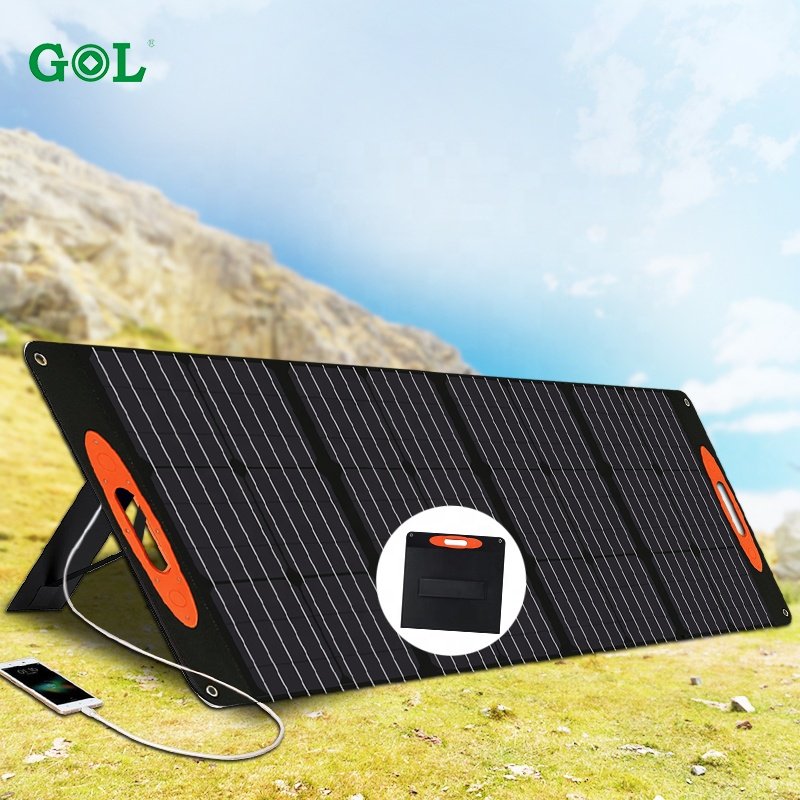 Outdoor Lightweight 18v 120w Portable Solar Panel folding Usb Charger Power Foldable Solar Panel