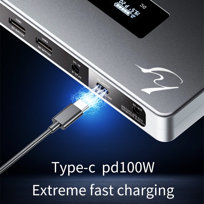 Factory direct sale computer laptops solar power banks 64000 mah fast charging high capacity power banks for laptops 300w