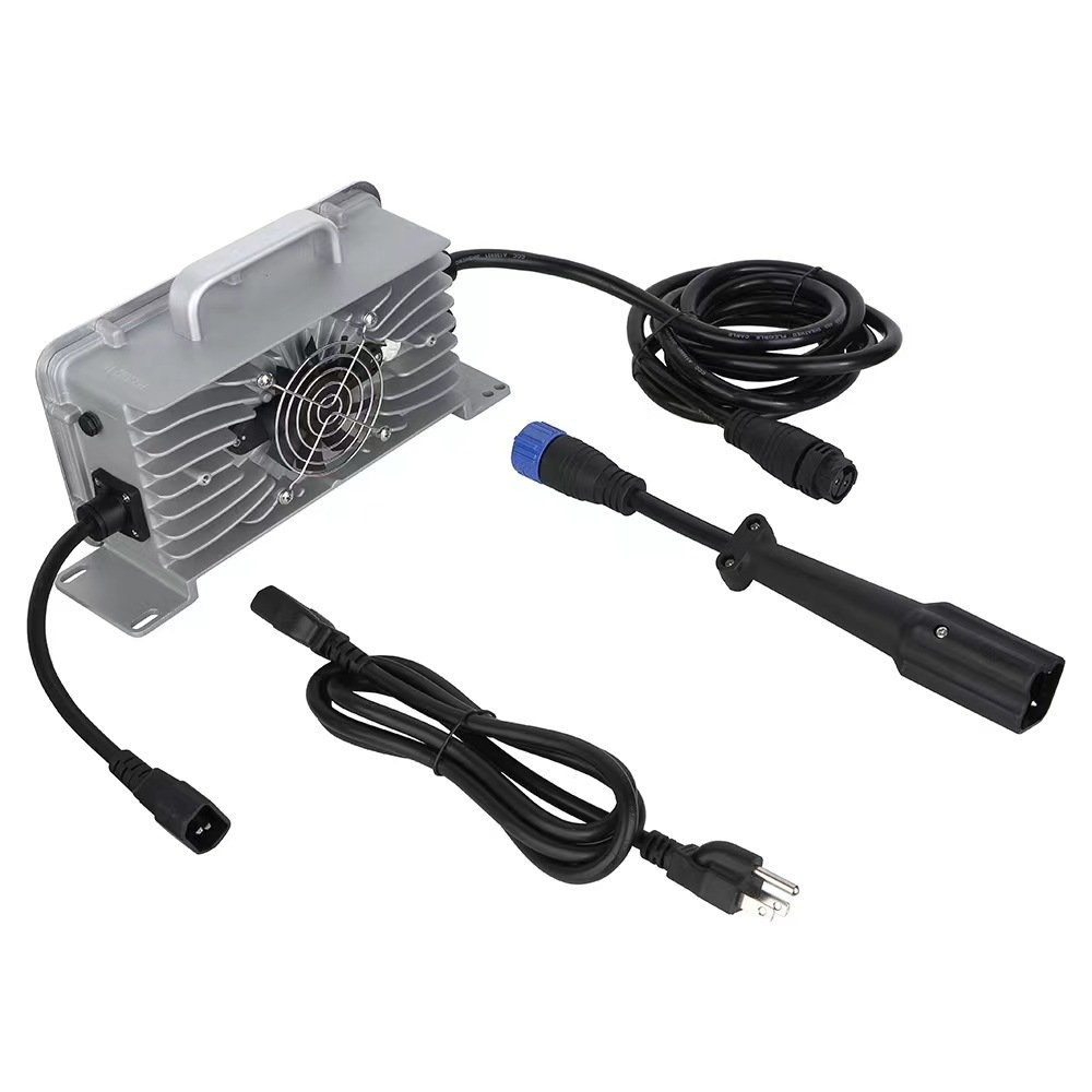 New waterproof 48v 60V 70V 20A 25A 30A golf club car charger lithium lifeop4 lead acid battery chargers solar system chargers