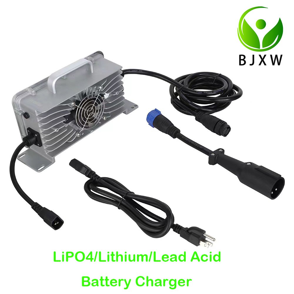 New waterproof 48v 60V 70V 20A 25A 30A golf club car charger lithium lifeop4 lead acid battery chargers solar system chargers