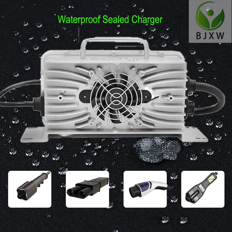 New waterproof 48v 60V 70V 20A 25A 30A golf club car charger lithium lifeop4 lead acid battery chargers solar system chargers