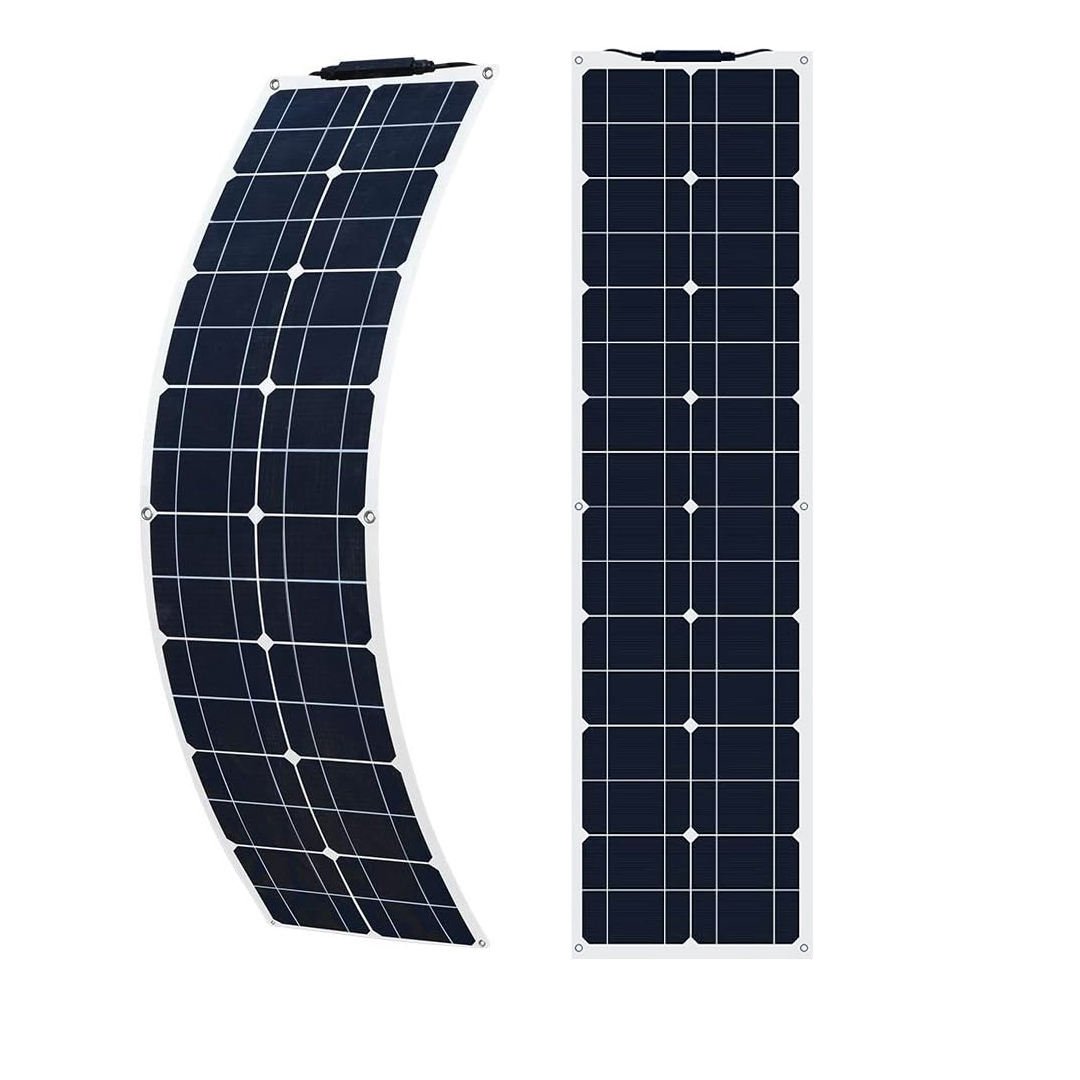 110W single crystal camping power station solar charger flexible solar panel